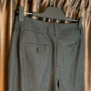 Ann Taylor LOFT Unlined Dress Pants Black/Charcoal Pattern 8P